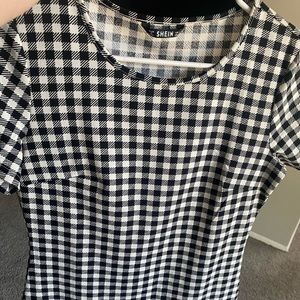 Black & white mini dress